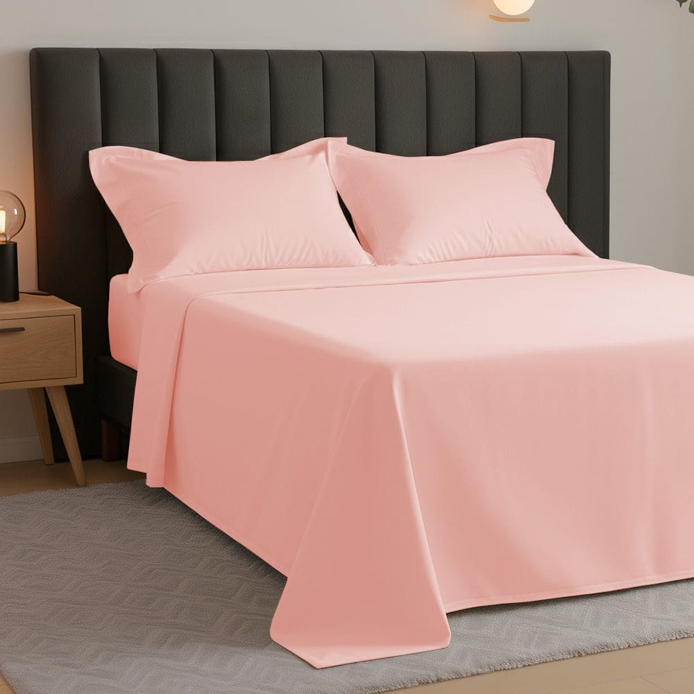 Jogo de Cama Casal Percal 300 Fios 100% Algodão Acetinado 4 Peças – BF Colchões