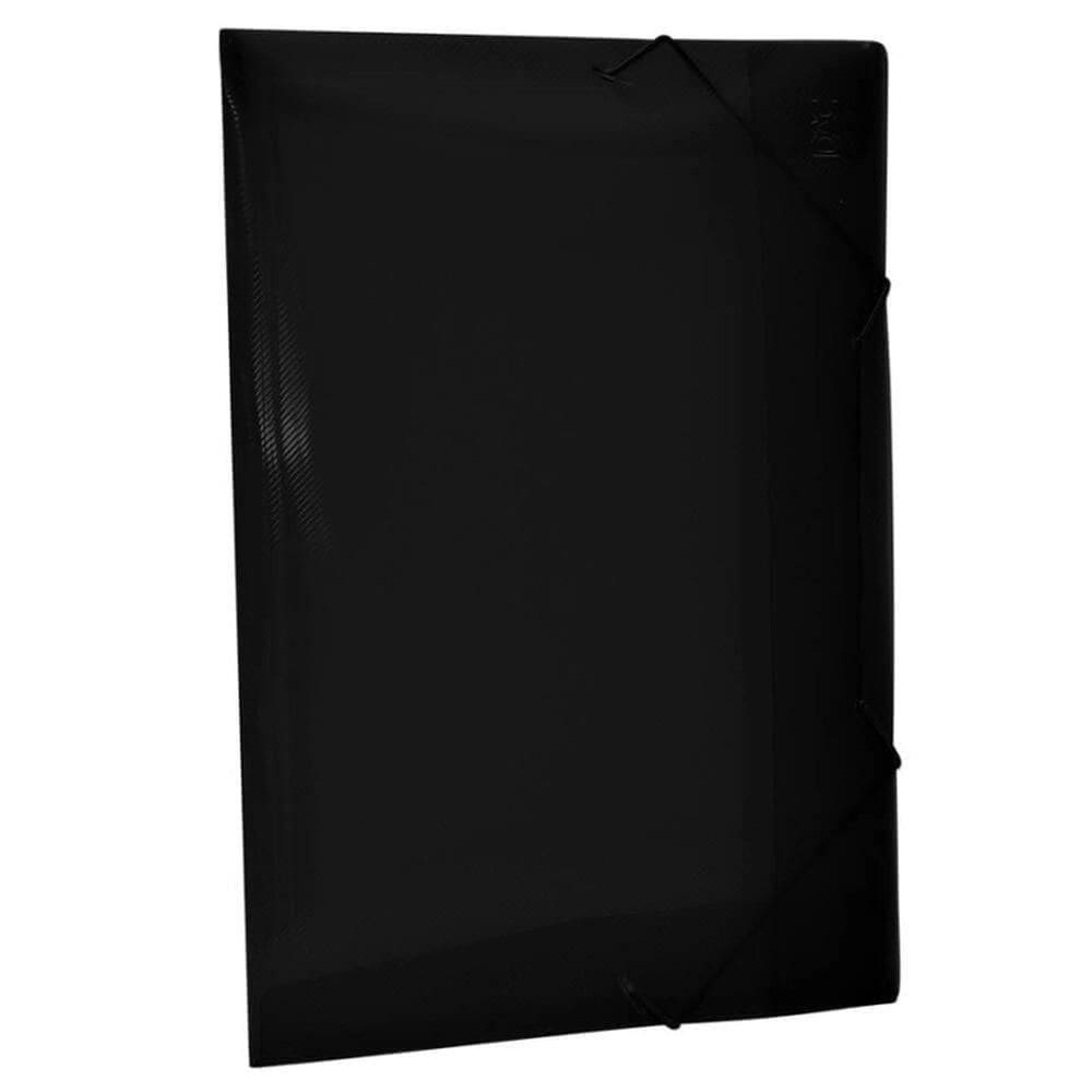 Pasta Aba Elast Ofício Lombo 20Mm All Black 502Pp-Pr - Dac