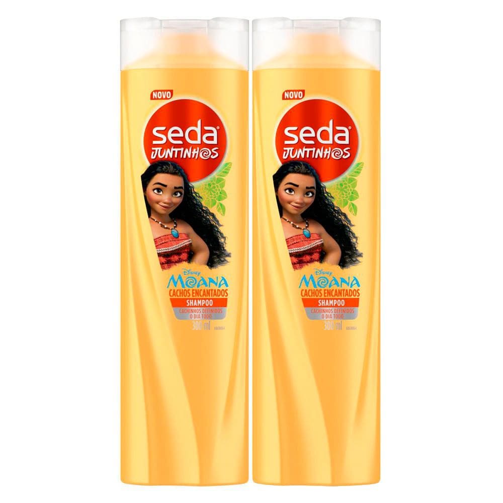 Kit 2 Shampoo Infantil Seda Juntinhos Moana 300ml