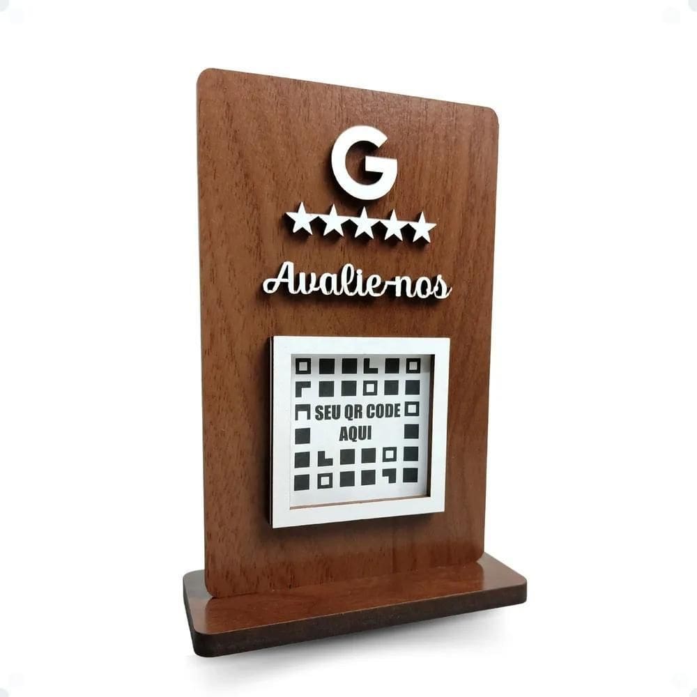 Placa Pix Para Pagamento Qr Code Placa Avaliação Google