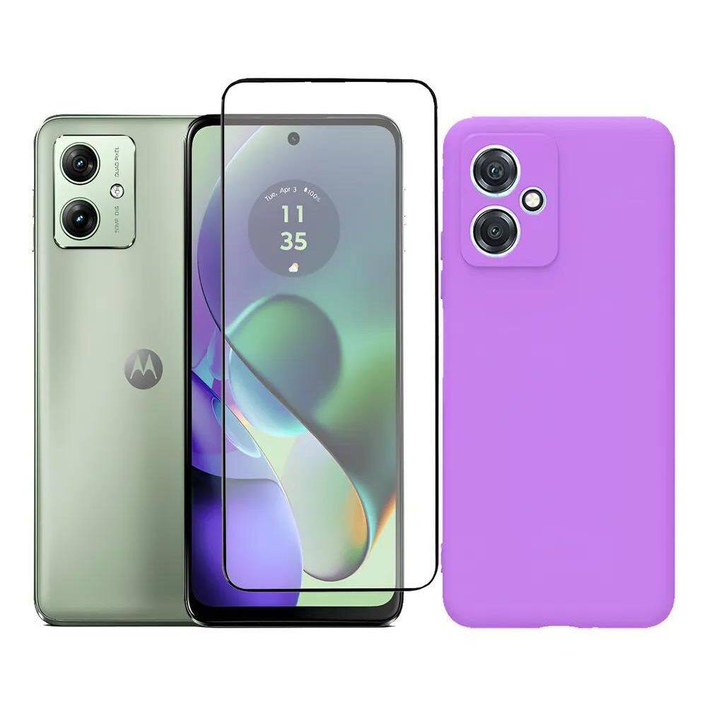 Capa Capinha Case + Película 3D Tela Para Motorola Moto Lil