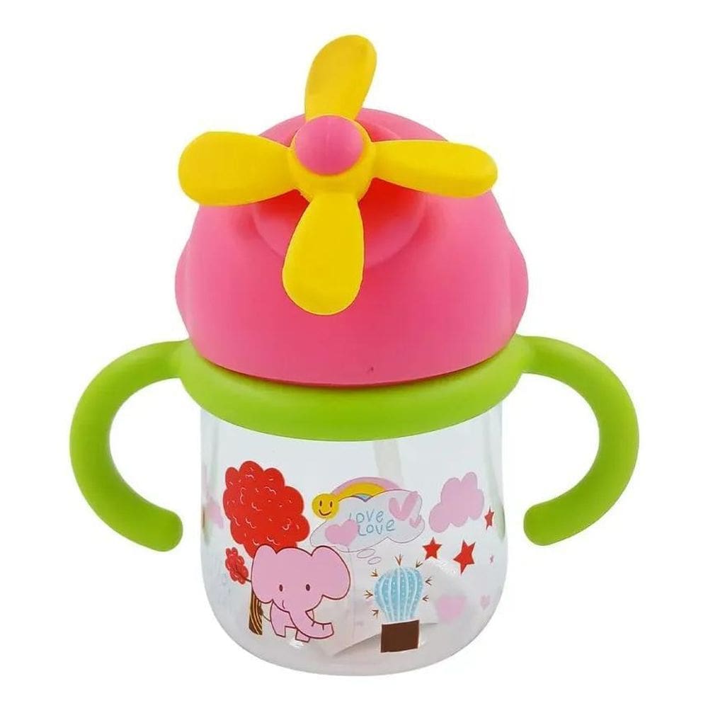 Copo Treinamento E Transição Bebe Alça Canudo Antivazame Pin