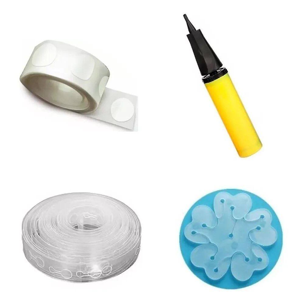 Fita Arco Desconstruido +Cola P Balão+ Bomba +5 Suporte Flor