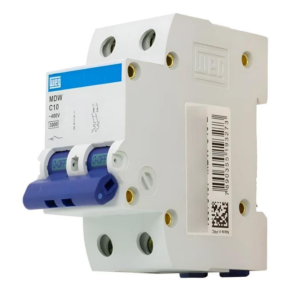 Disjuntor Weg Bipolar Curva C 10A 16A 20A 25 32A 40 50A 6 10