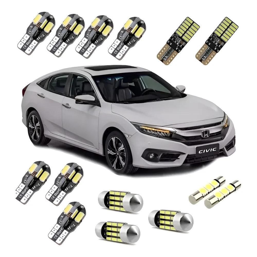 Kit Lampadas Led Premium Honda New Civic G10 - Br