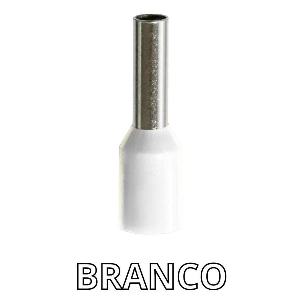 Terminais Elétricos Ilhos Tubular Pré-Isolado 2,5Mm 100 Bran