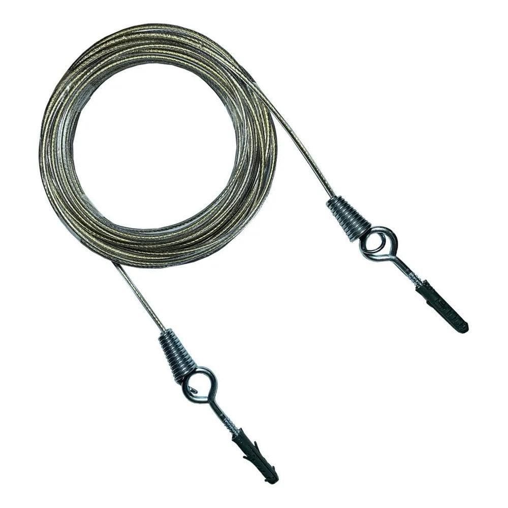 Varal Aço Corda Parede Plastificado 10 Mts Não Desfia Roupas