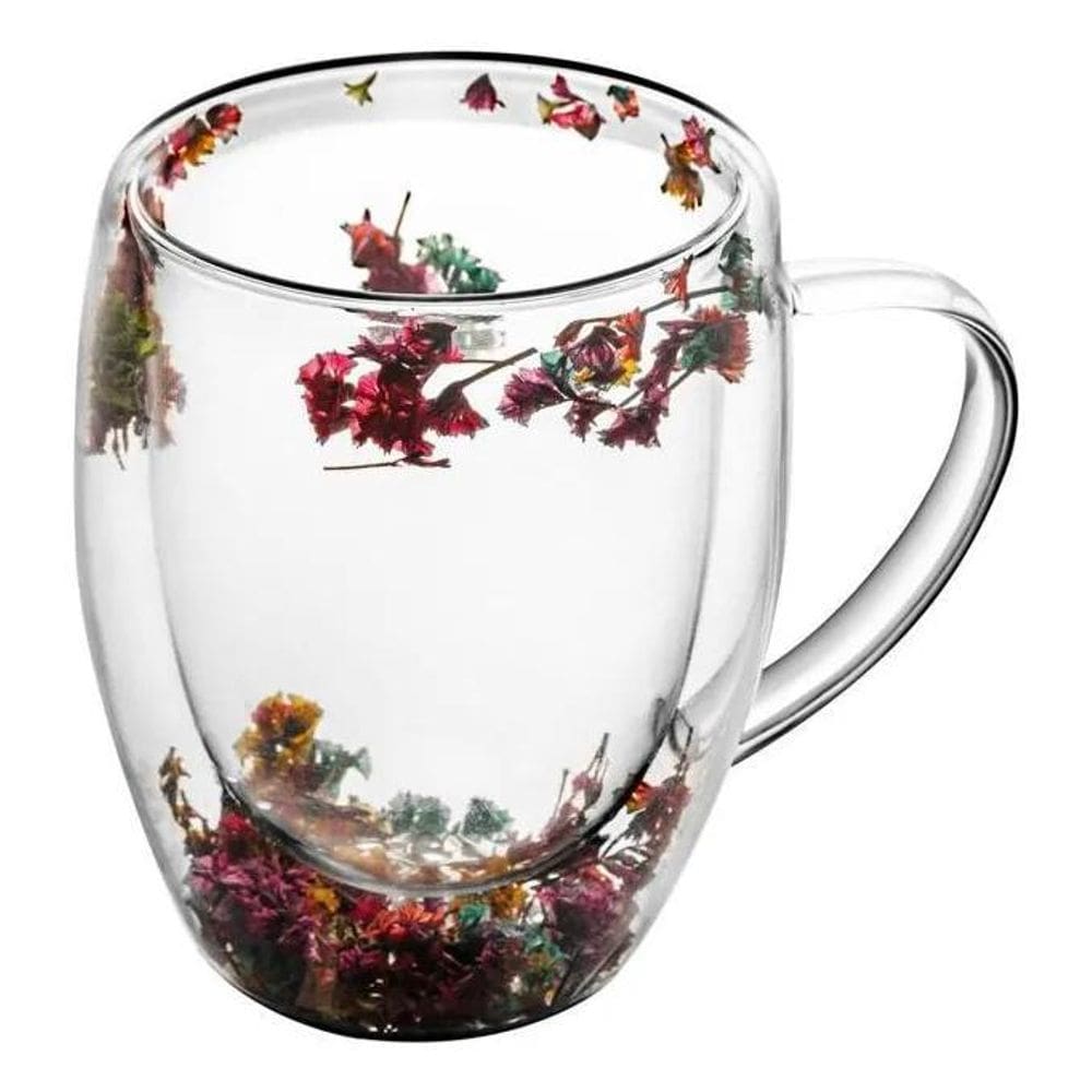 Vittak Caneca Florida Camada Dupla Borossilicato Fall 350Ml