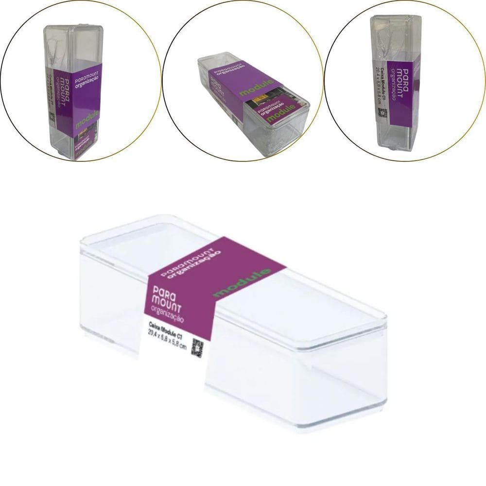 Caixa Module Organizador Modular Multiuso C1 20,4X6,8X5,8 Cm
