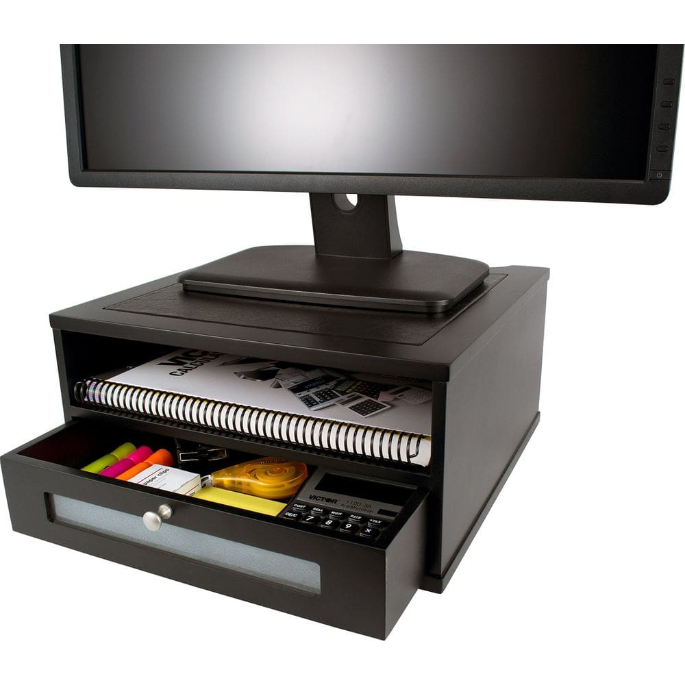 Suporte de monitor de madeira Victor 1175-5 Midnight Black