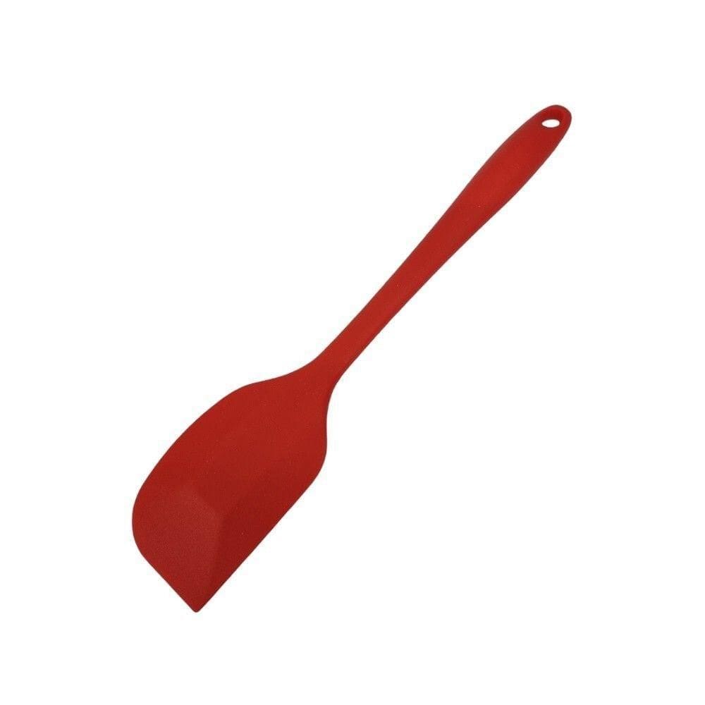 Espátula De Silicone Vermelha Com Suporte 27cm - Elegância E Praticidade Na Cozinha