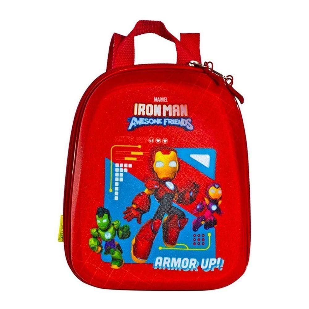 Mochila Escolar Infantil Homem De Ferro Tamanho P