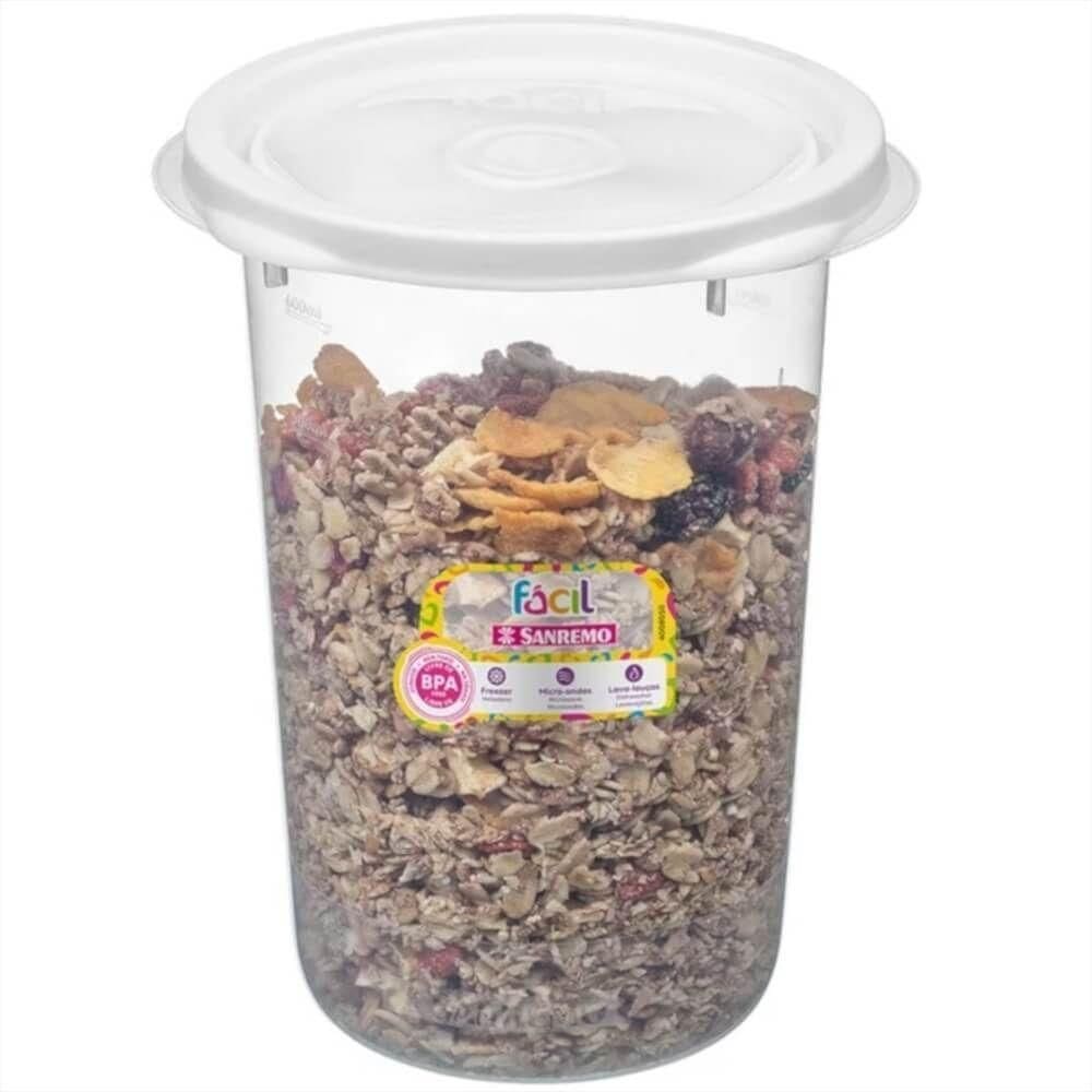 Pote Redondo Cores 680ml - 107-6 - Sanremo Pote Redondo 680ml Sanremo 107-6