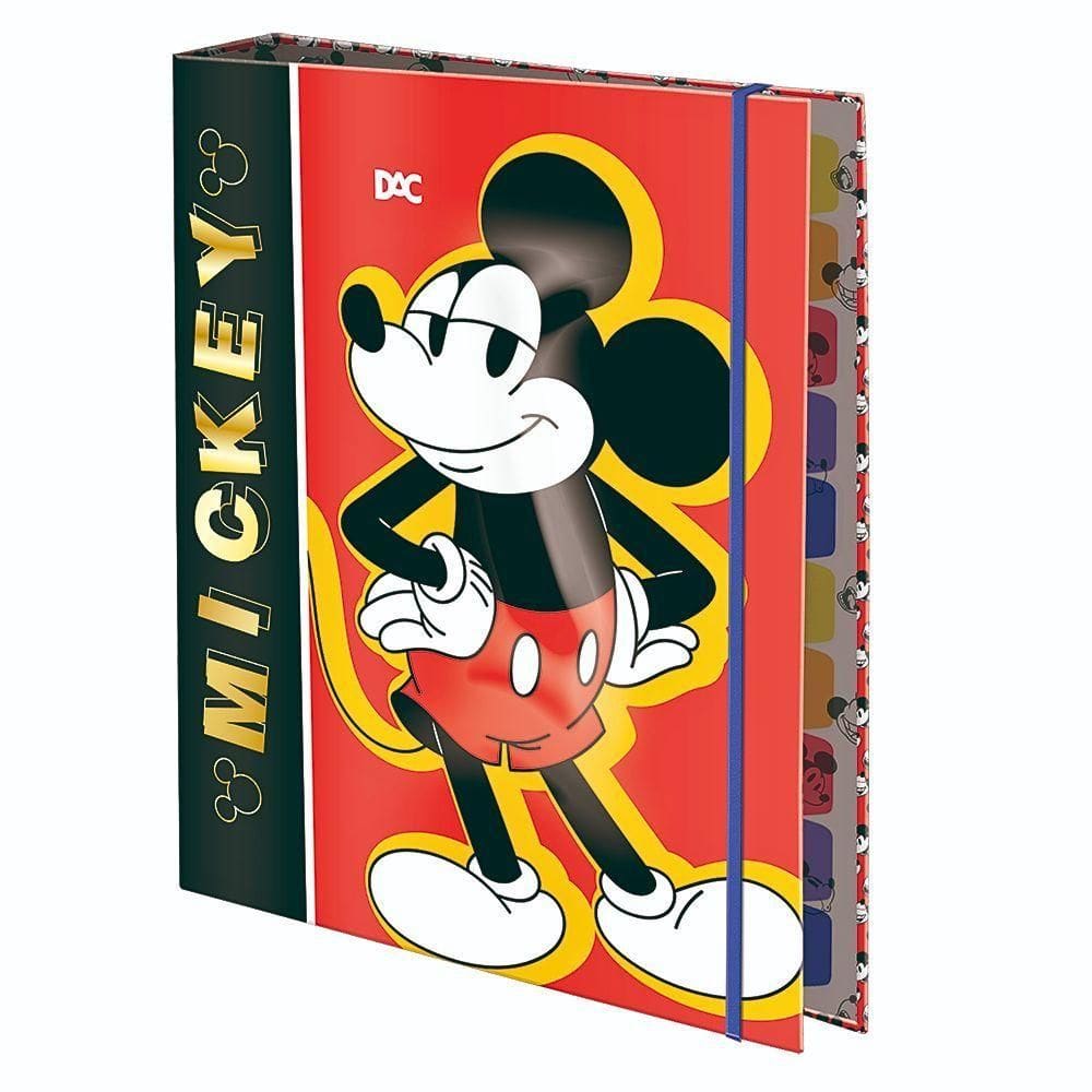 Fichário Colegial Disney Mickey Com 48 Folhas Decoradas Dac