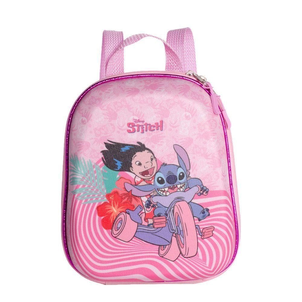 Mochila Escolar Infantil Lilo E Stitch Tamanho P