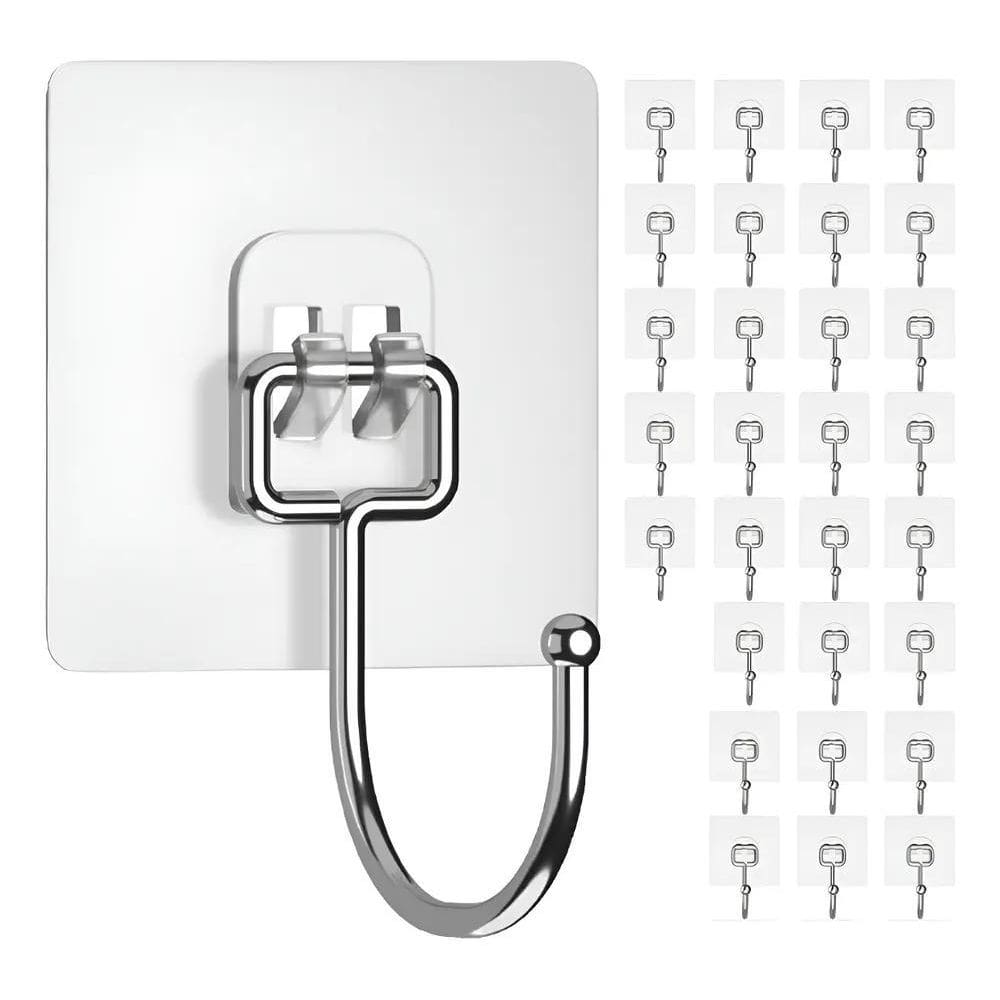 10X Kit 10 Ganchos Adesivos Grandes Para Pendurar Cozinha,C