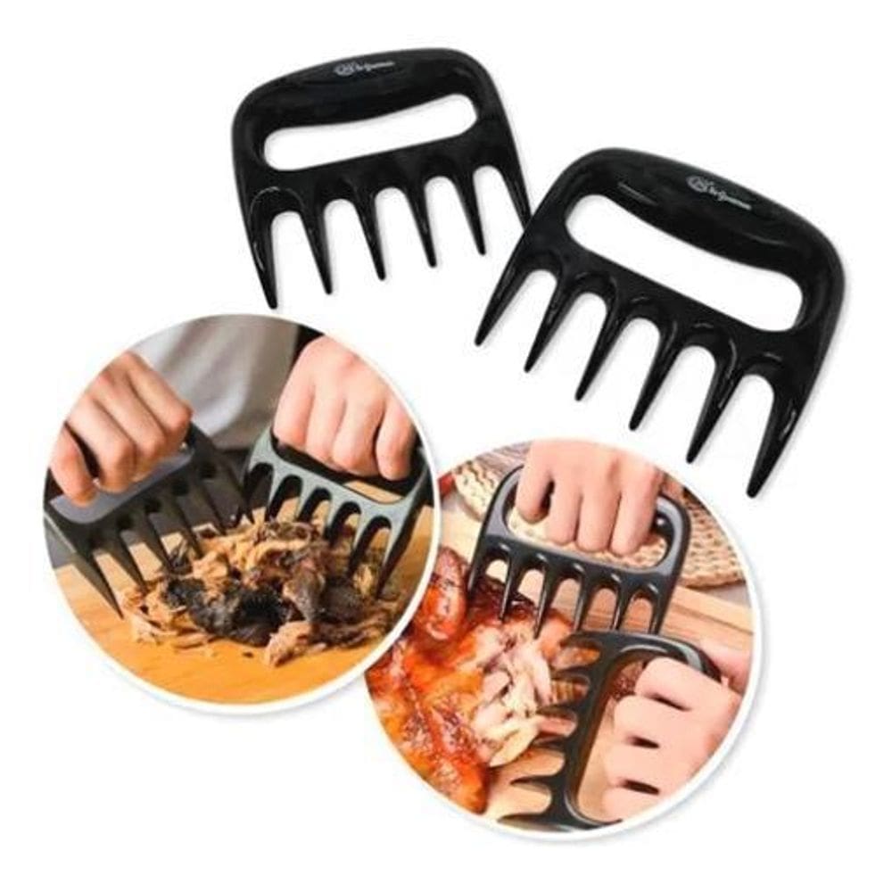 Garra De Urso Desfiadores Para Churrasco Garfo 02 Peças