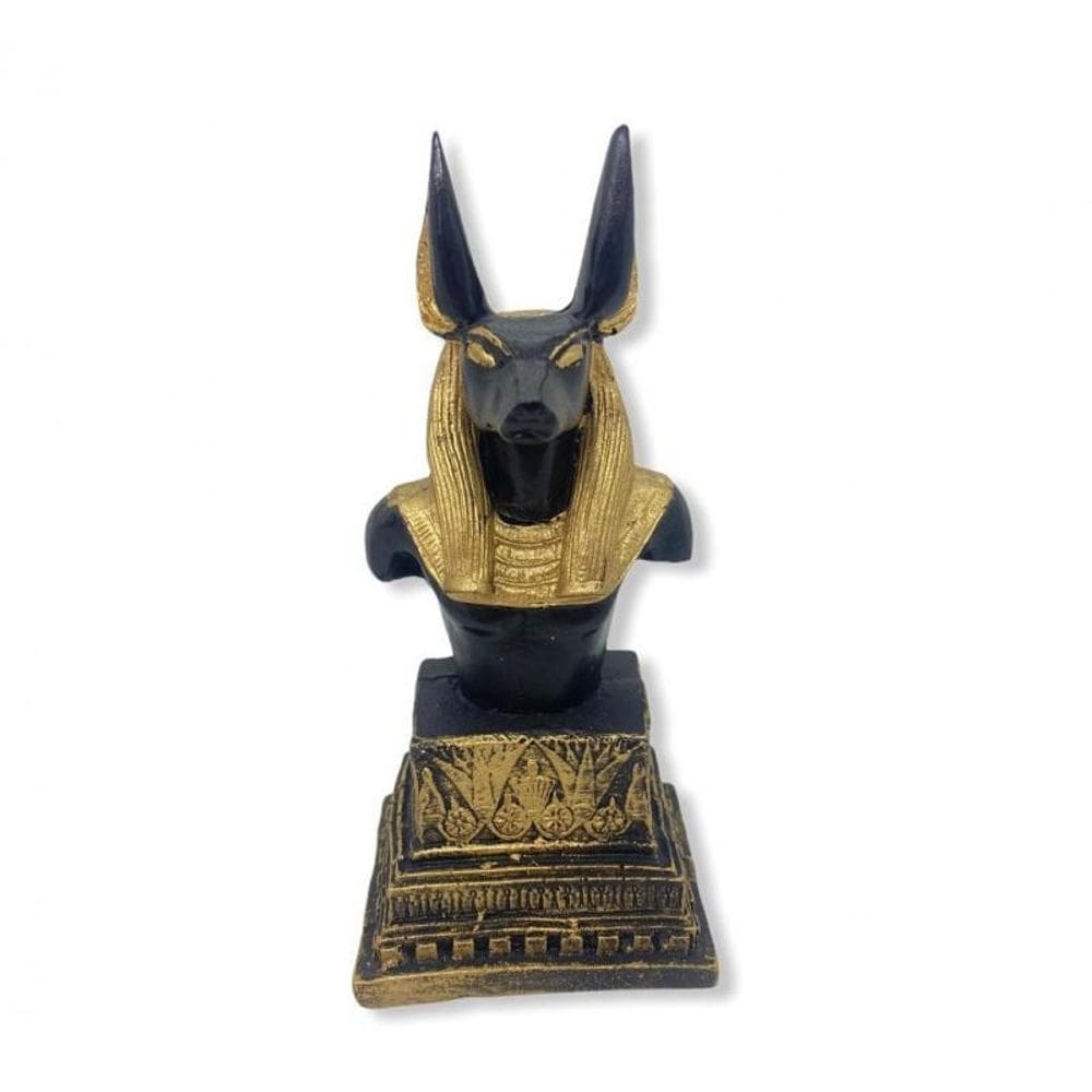 Busto Deuses Egípcios Anubis Horus Thot Tutan- Médio Resina