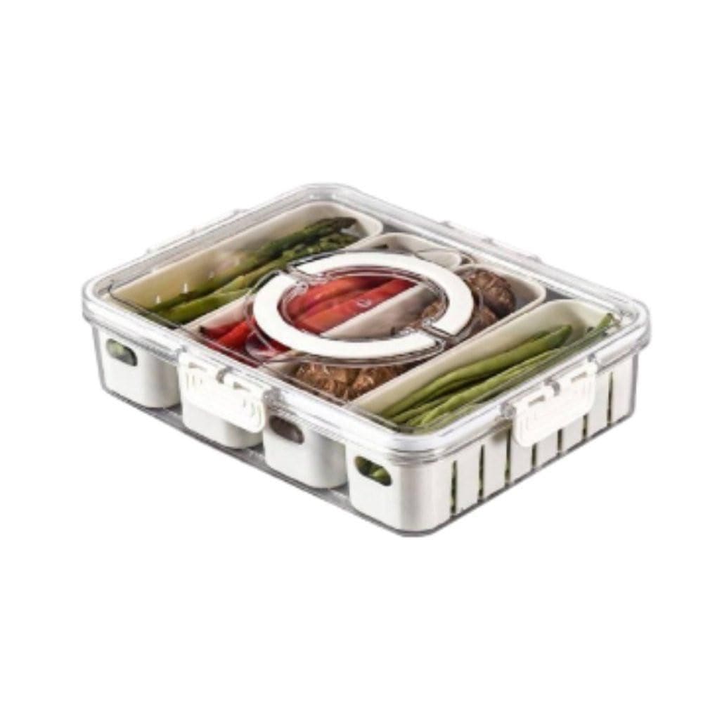 Organizador Geladeira Tampa Acrílico Drenagem 4,6 Litros