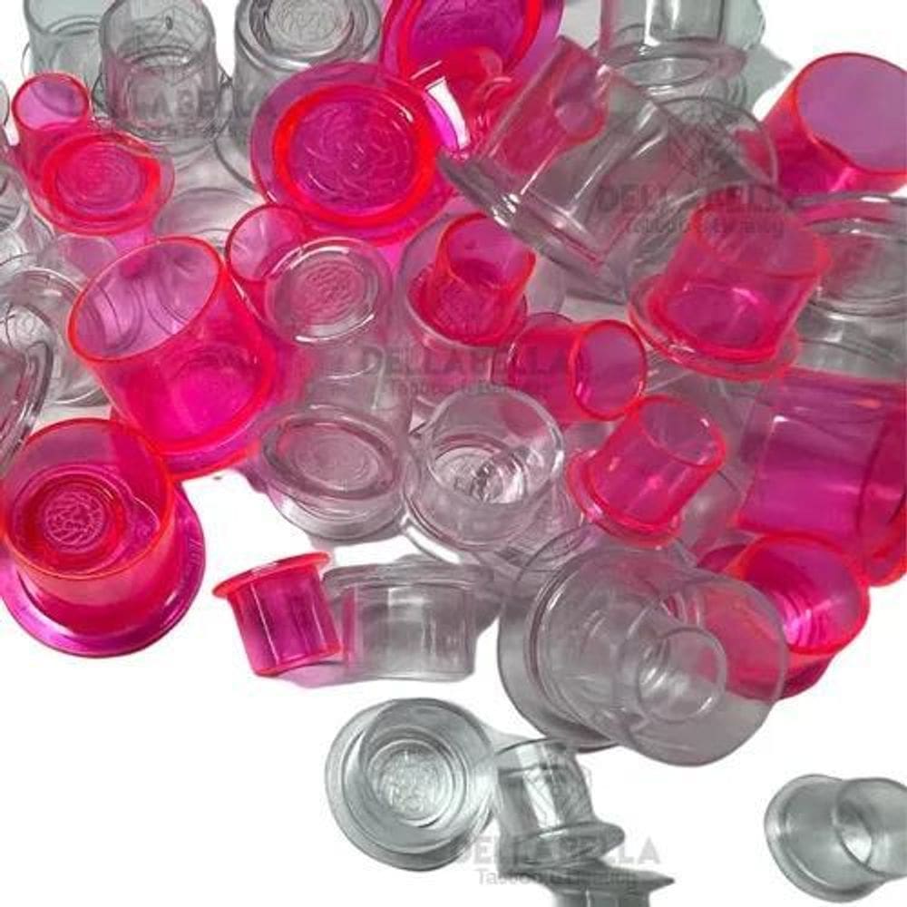 100 Und Batoque Tamanho P M G Para Tinta G-50 Rosa C Base