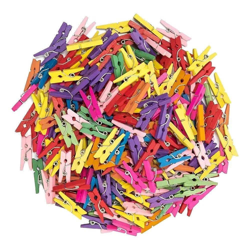 2X 50 Mini Pregador Prendedores Coloridos Fotos Drink Decora