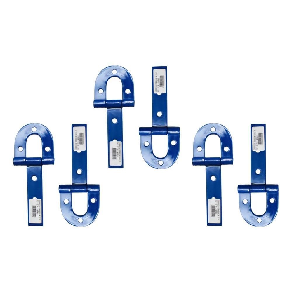 6 Dobradiça Porteira Portão 210Mm Nº 2 Aço Ferradura Bufalo