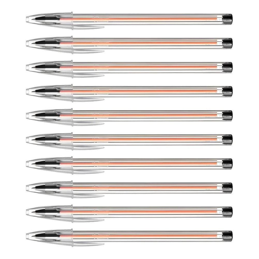 Caneta Esferográfica Bic Fina Cor Preta 0.8Mm Kit C/10 Unida