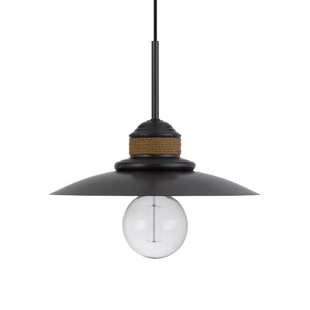 Lâmpada Cal 60W Mineola Metal Mini Pendant Design de serapilheira