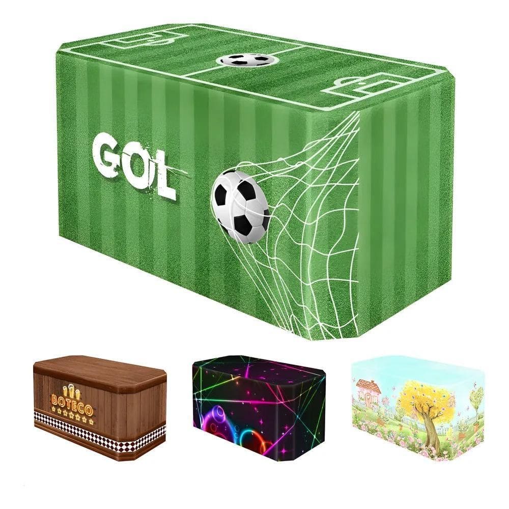 Capa De Mesa Para Festa Sublimado Em Tecido Veste Futebol