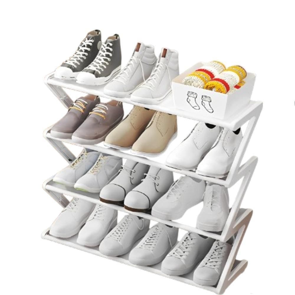 Estante Sapateira 4 Prateleiras Organizador Brinquedos Quarto Lavanderia Porta Objetos Industrial 12 Pares Multiuso