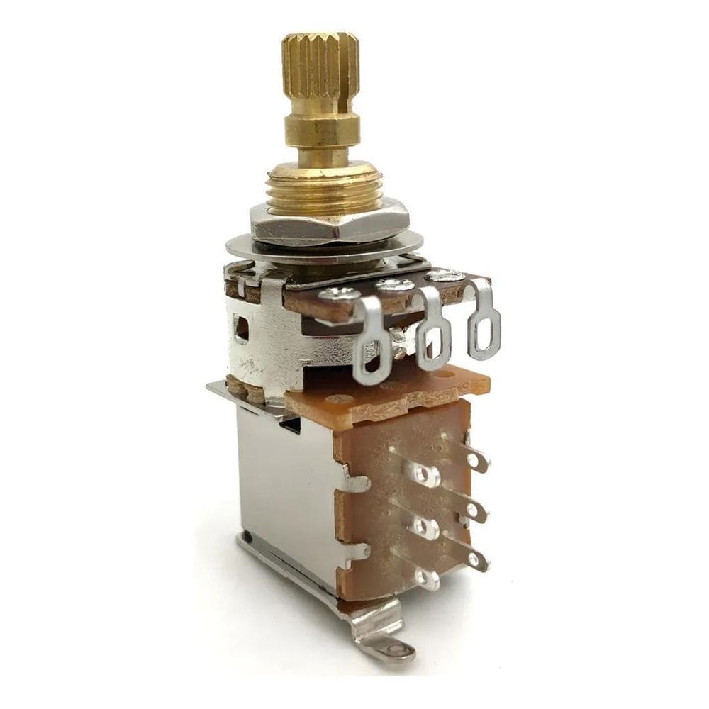 Potenciômetro Push Push 250K 500K A E B Melhor A250K Curto