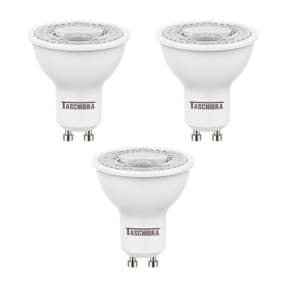 Kit 3 Lampadas Led Dicroica Tdl 35 4,9W 6500K Taschibra