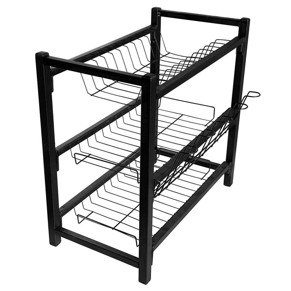 Escorredor De Louça Triplo 12 Pratos 6 Copos Porta Talheresf