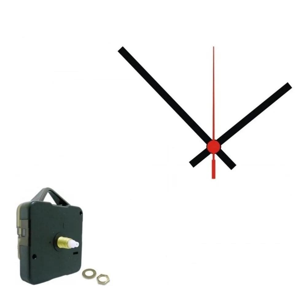 Máquina Relógio Parede Reposição Silêncio Branco Tic Tac 16