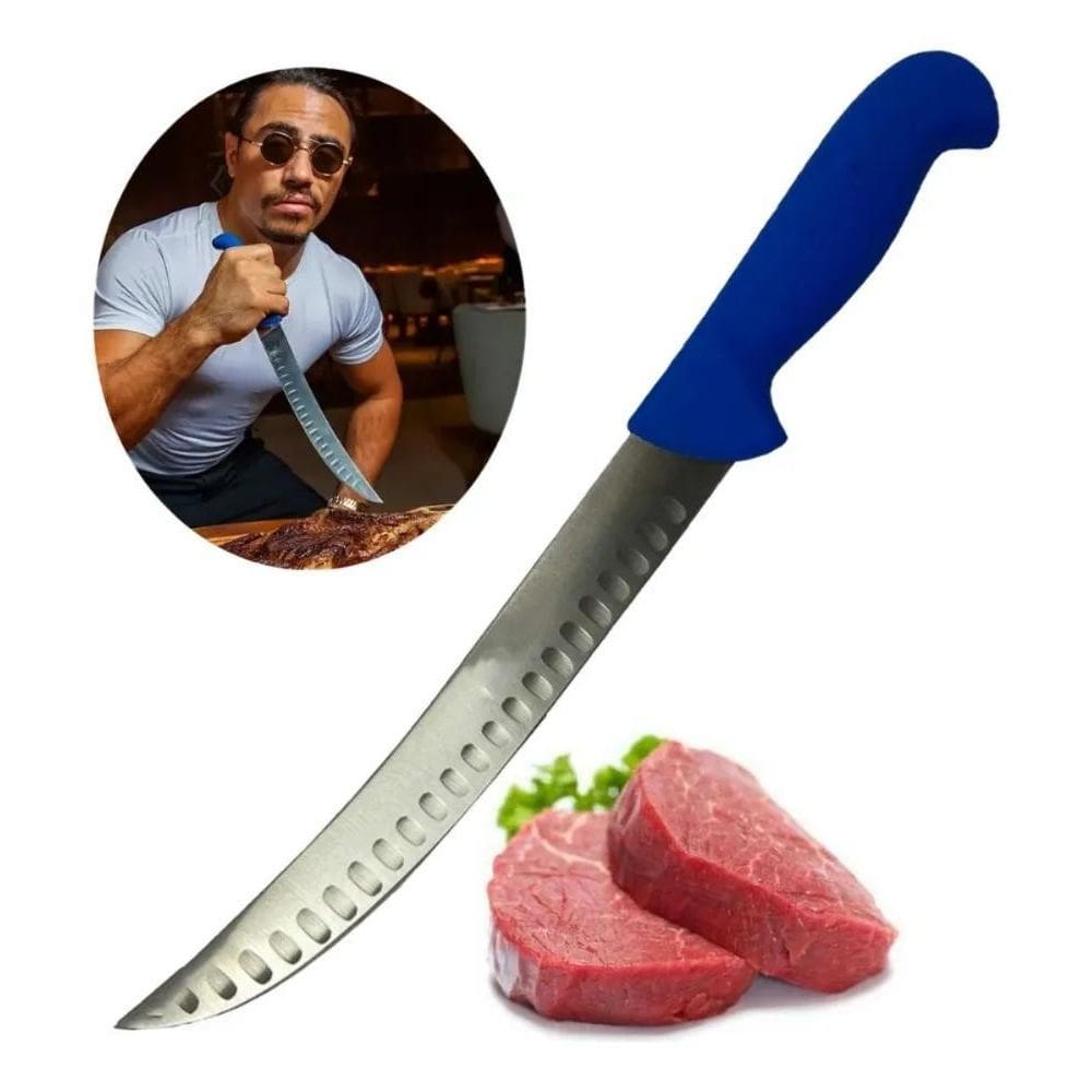 10X Faca Butcher Aço Inox Chef Salt Bae