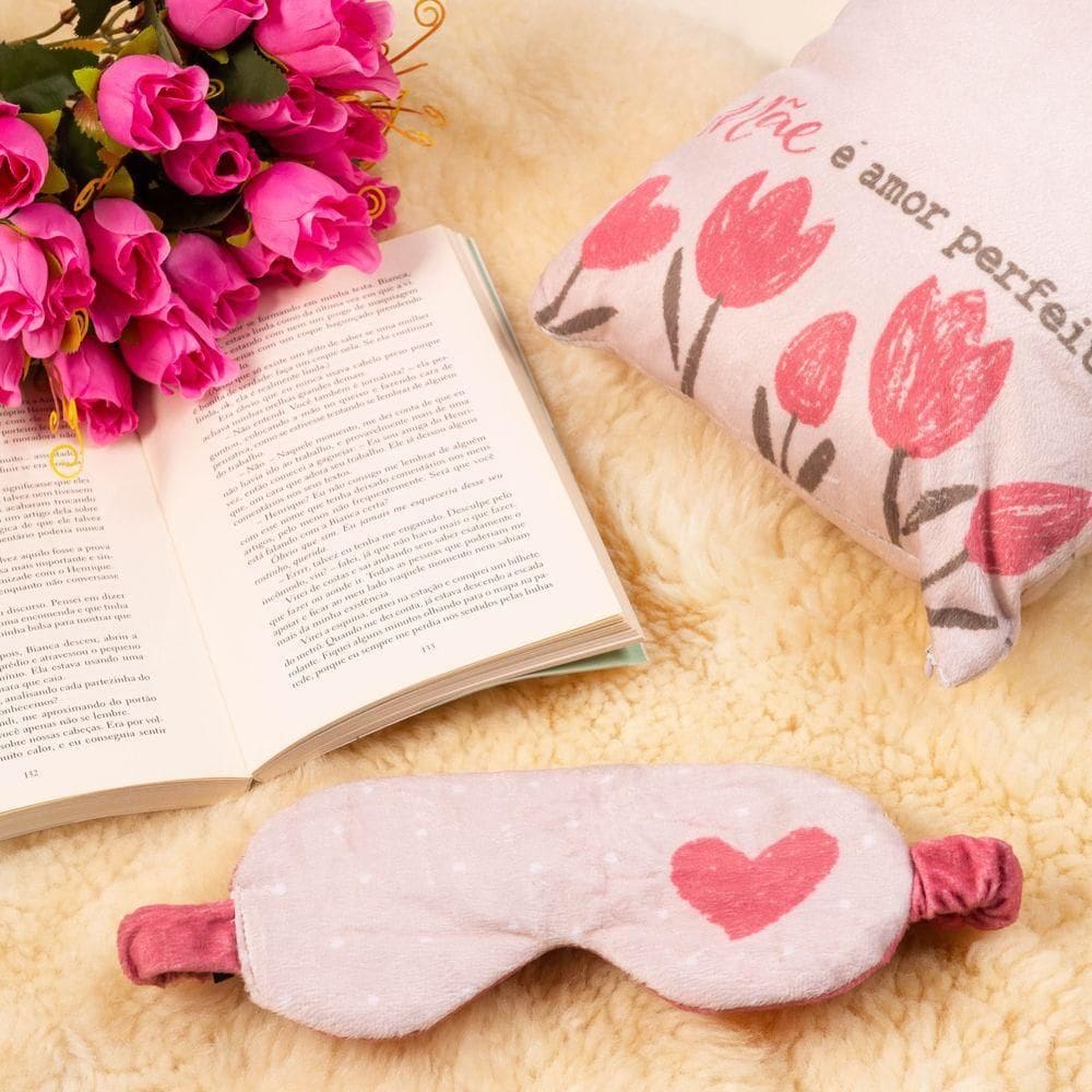 Conjunto Almofada Conforto E Tapa Olhos Para Relaxamento Materno