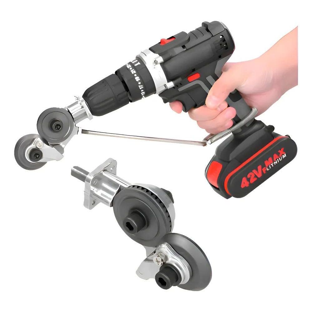 Cortador De Chapa Adaptador De Furadeira Tesoura De Chapa