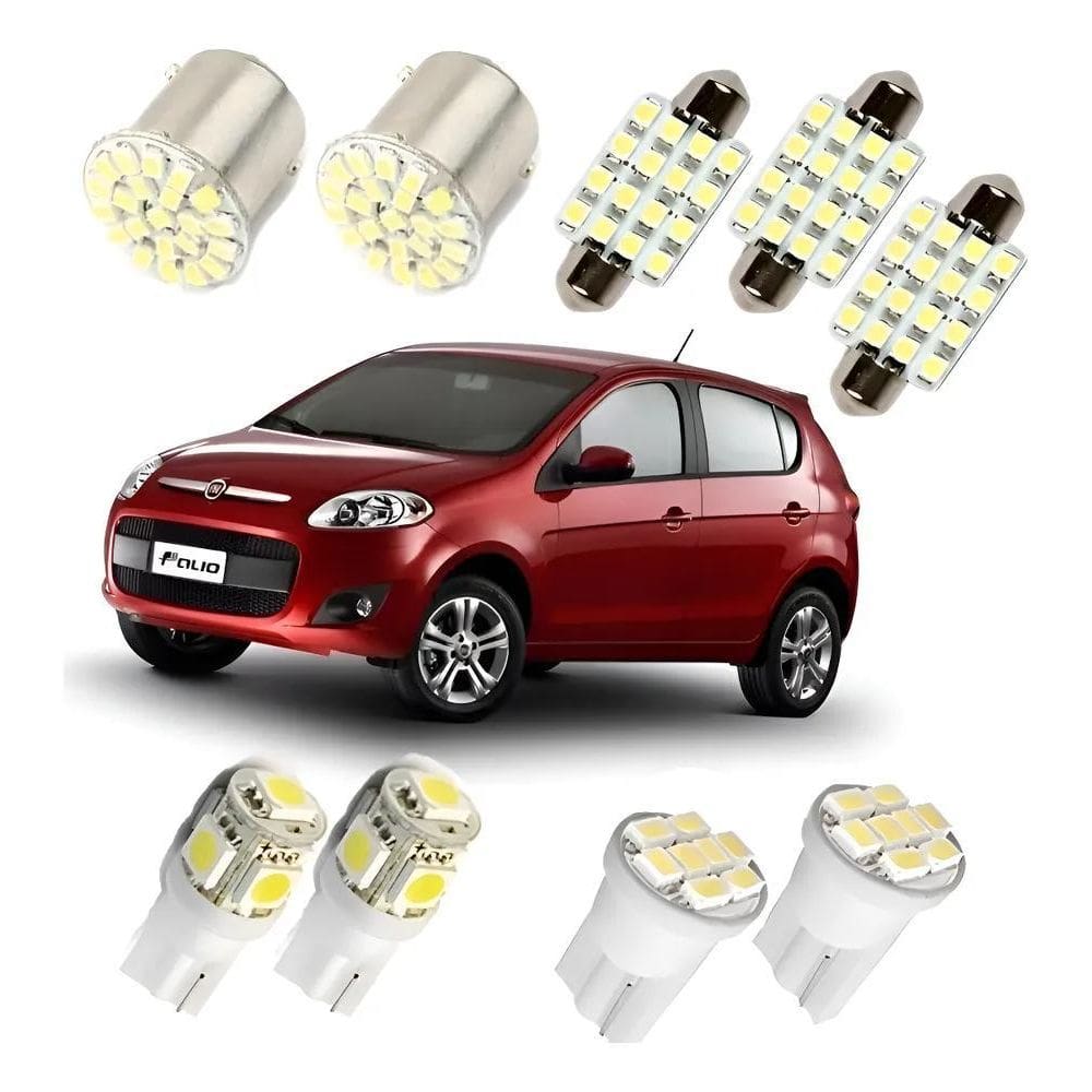 Kit Lampadas Led Palio Novo E Antigo G1 G2 G3 G4 Uno Siena -