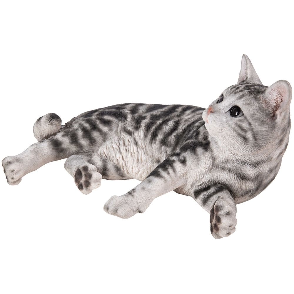 Estatueta Hi-Line Gift Ltd Lying Down American Shorthair Cat 49x22x34 cm