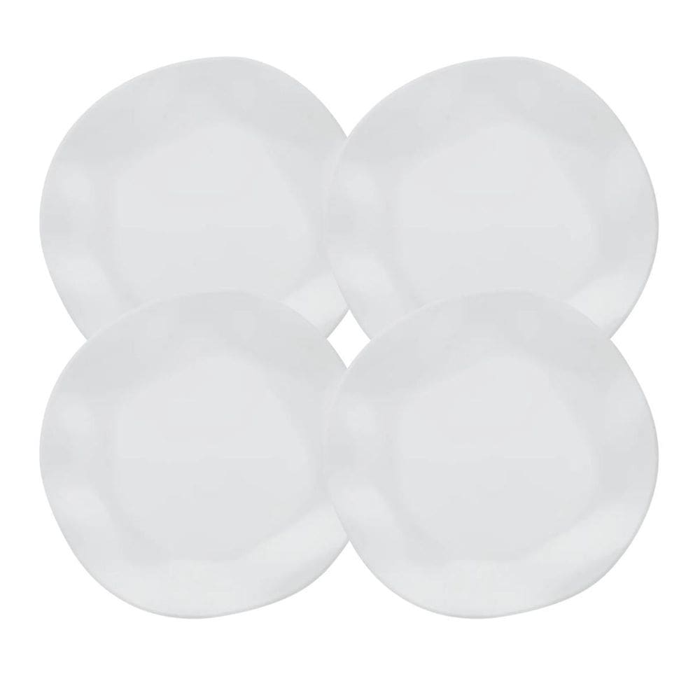 Jogo Kit 4 Pratos Fundos Sopa 22,5Cm Branco Ryo White Oxford