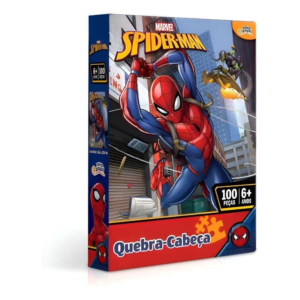 Quebra-Cabeça Homem Aranha Marvel 100 Peças Toyster Tea