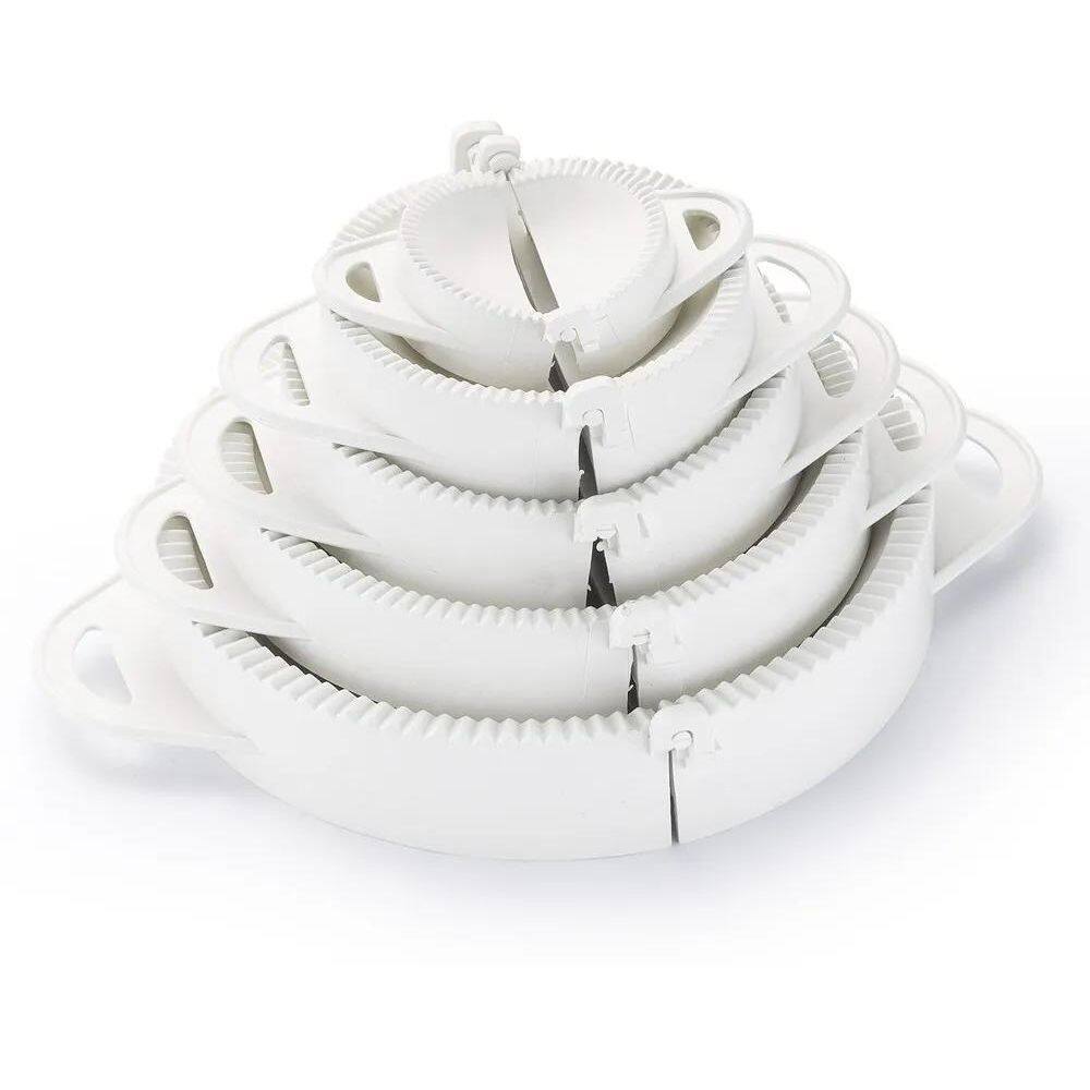 10X Conjunto 5 Formas Redonda Pastel Risoles Fogazzas Salga