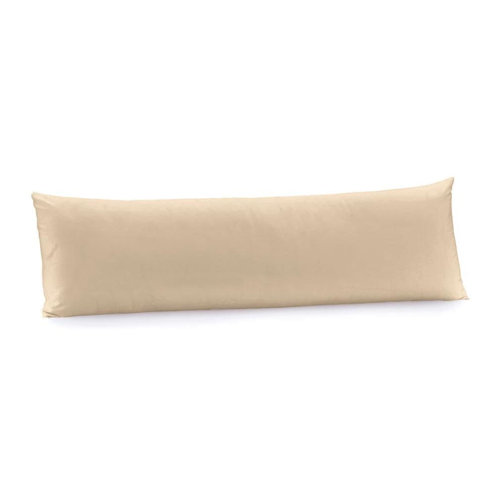 Fronha Body Pillow 40cm x 1,30m Altenburg Algodão Lux 200 Fios  Bege Caramelo