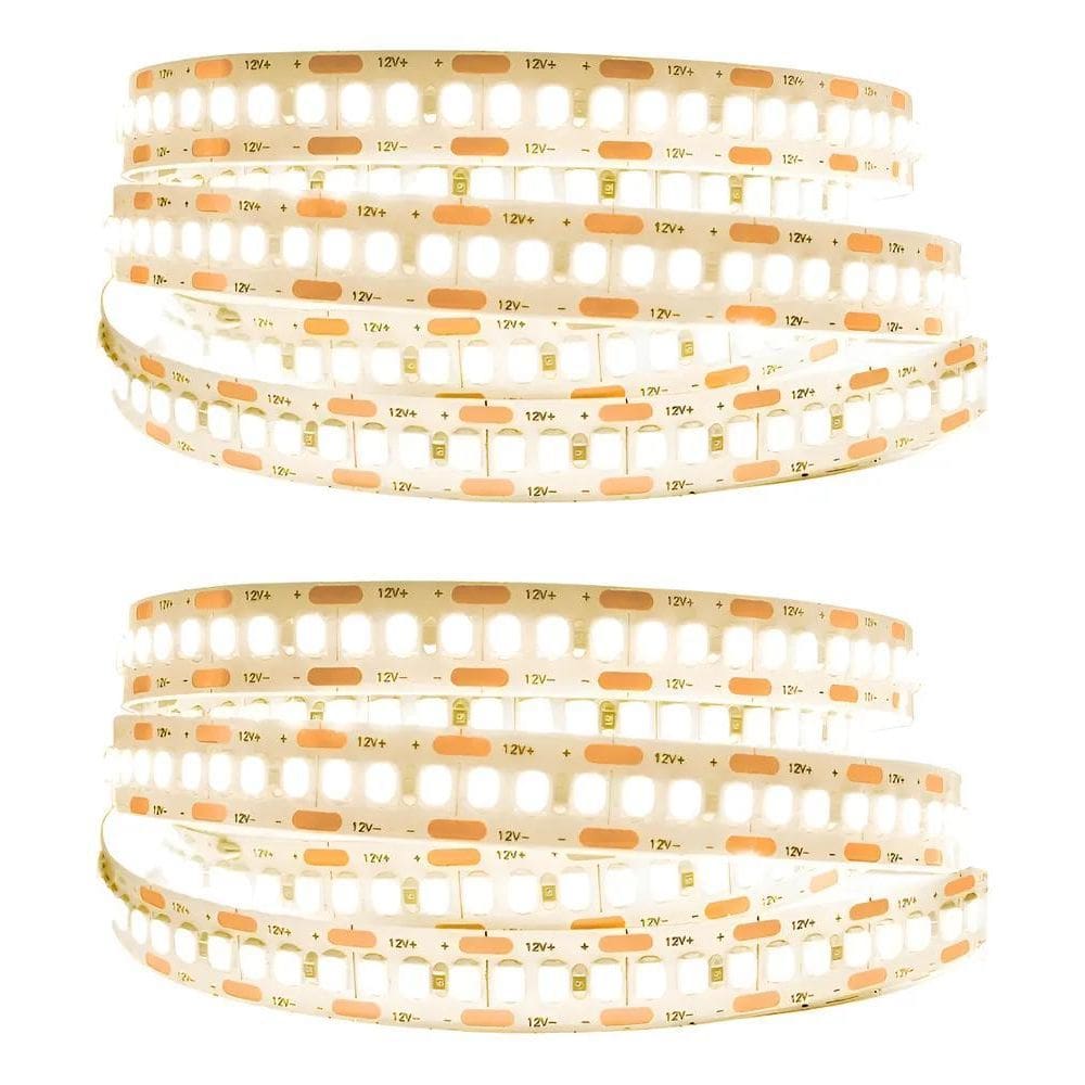 Kit 2 Fita Led 240Leds Alta Potência Rolo 5M Cada 4000K Perf