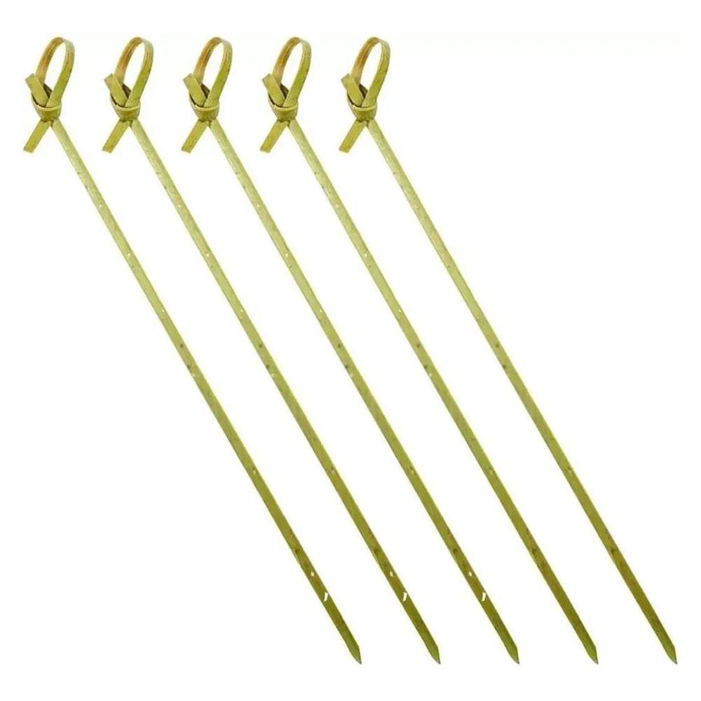 Espeto Bambu Nozinho Stick 9Cm Petisco Festa Buffet 100 Unid