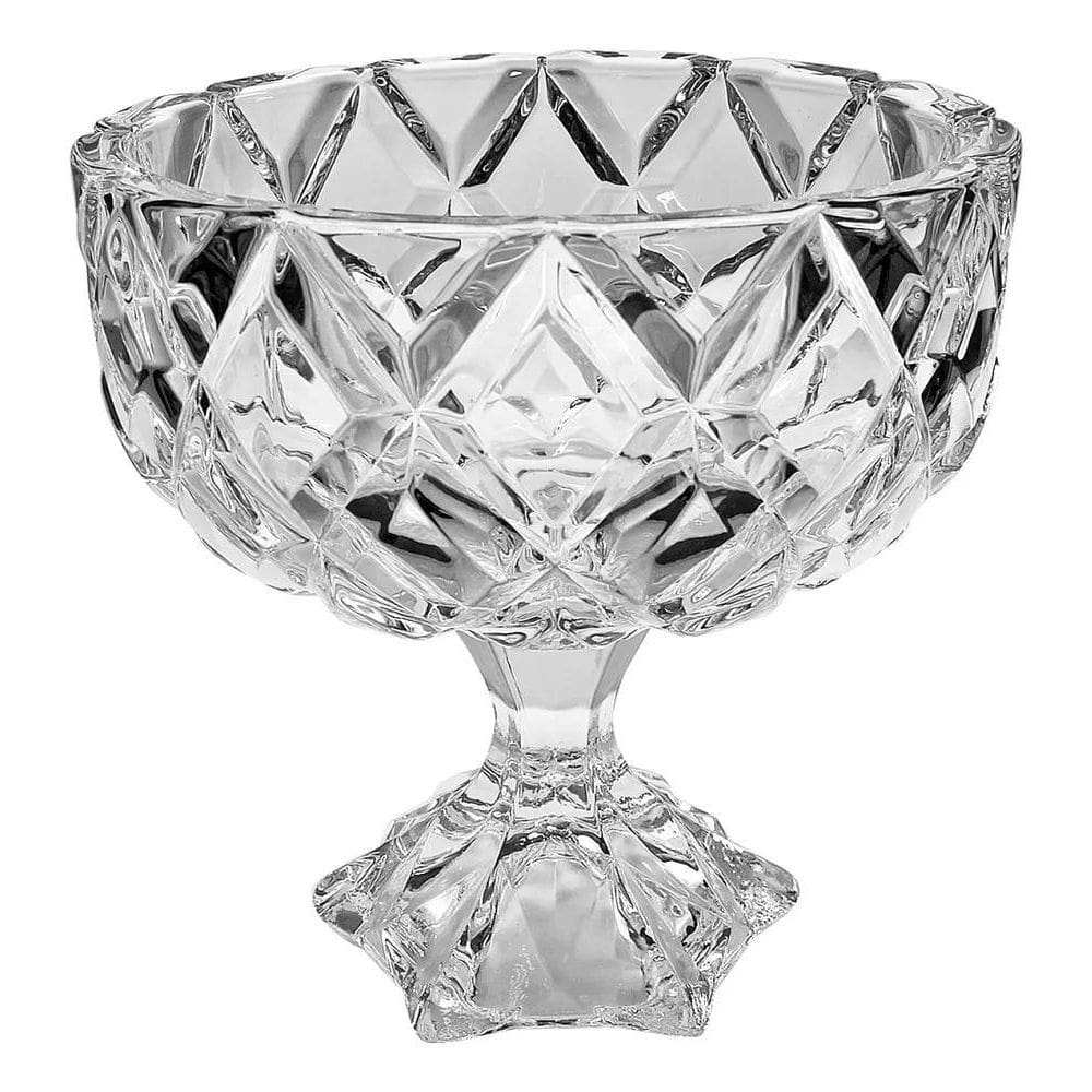 2X Baleiro Bomboniere De Vidro Taça Pote Chocolate Balas 600