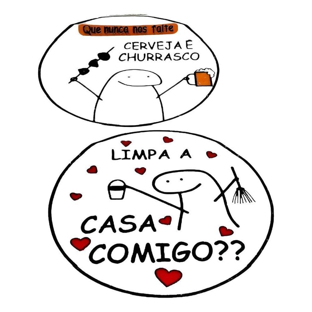 2X Pano De Prato Estampado Flork Bento  10 Unidades