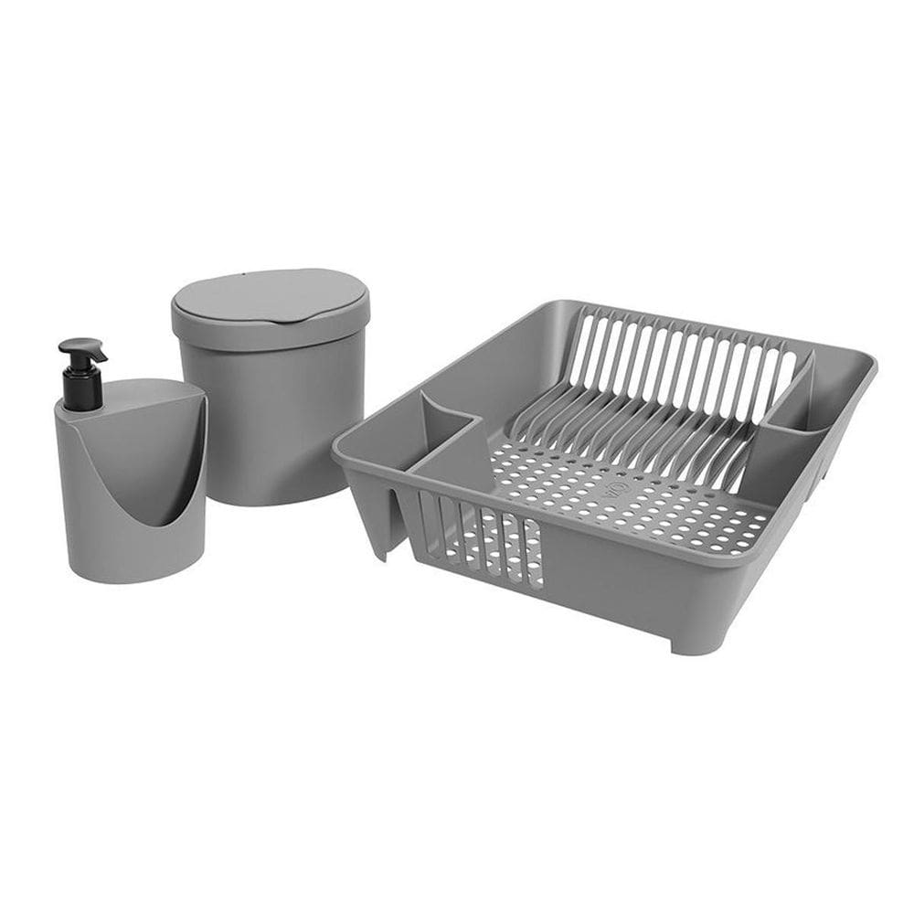 Kit Organize Sua Pia Basic Cinza Frio 99400/1499 Coza