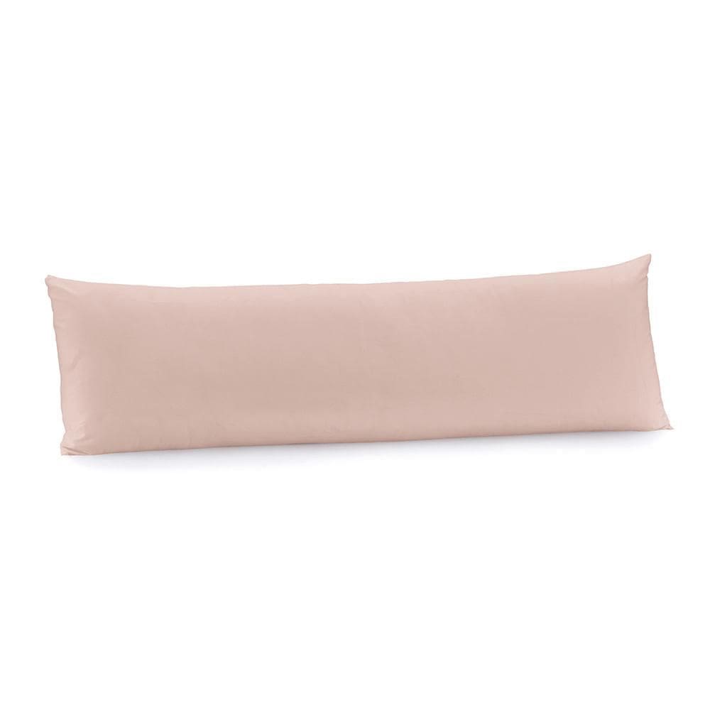 Fronha Body Pillow 40cm x 1,30m  Altenburg Algodão Lux 200 Fios  Rosa Lille