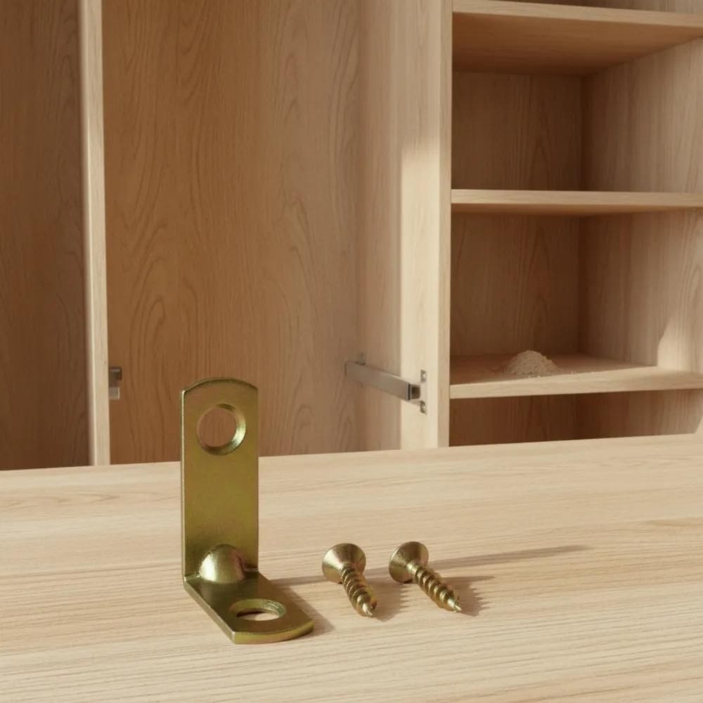 Cantoneira Para Móveis 25X25 Mm Reforço C/24 + Parafusos